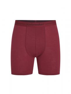 ICEBREAKER Mens Anatomica Long Boxers, Port (vzorek) velikost: M