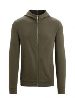 ICEBREAKER Mens Central Classic LS Zip Hoodie, Loden velikost: L