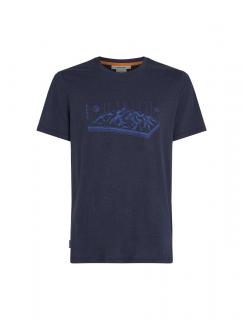 ICEBREAKER Mens Central Classic SS Tee Alps 3D, Midnight Navy (vzorek) velikost: M