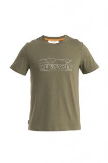 ICEBREAKER Mens Central Classic SS Tee Icebreaker Story, Loden velikost: L