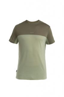 ICEBREAKER Mens Merino 125 Cool-Lite™ Sphere III SS Tee Colour Block, Lichen/Loden/Cb velikost: L