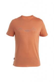 ICEBREAKER Mens Merino 125 Cool-Lite™ Sphere III SS Tee Trail Climb, Ember velikost: L