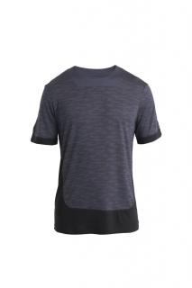 ICEBREAKER Mens Merino 125 ZoneKnit SS Tee IB Topo, Graphite/Black/Aop velikost: L