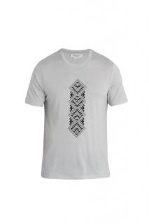 ICEBREAKER Mens Merino 150 Tech Lite II SS Tee Maunga Toa, Ether velikost: L