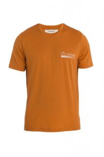 ICEBREAKER Mens Merino 150 Tech Lite II SS Tee Mountain, Earth velikost: L