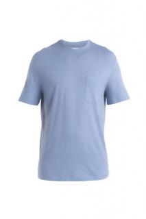 ICEBREAKER Mens Merino 150 Tech Lite III SS Relaxed Pocket Tee, Kyanite velikost: M