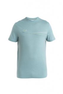 ICEBREAKER Mens Merino 150 Tech Lite III SS Tee Cadence Paths, Cloud Ray velikost: L