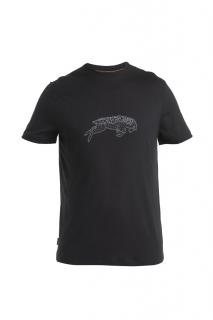 ICEBREAKER Mens Merino 150 Tech Lite III SS Tee Icebreaker Ewe Bound, Black (vzorek) velikost: M