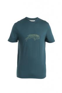 ICEBREAKER Mens Merino 150 Tech Lite III SS Tee Icebreaker Ewe Bound, Fathom Green velikost: L