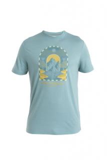 ICEBREAKER Mens Merino 150 Tech Lite III SS Tee Mountain Gateway, Cloud Ray (vzorek) velikost: M