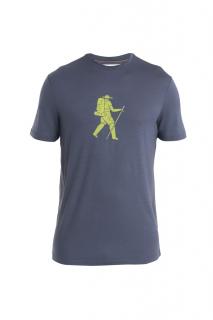 ICEBREAKER Mens Merino 150 Tech Lite III SS Tee Trail Hiker, Graphite (vzorek) velikost: M