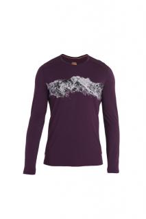 ICEBREAKER Mens Merino 200 Oasis LS Crewe Remarkables, Nightshade velikost: L