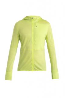 ICEBREAKER Mens Merino 200 Realfleece™ Descender LS Zip Hoodie, Hyper velikost: L