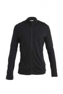 ICEBREAKER Mens Merino 260 Quantum IV LS Zip, Black velikost: M