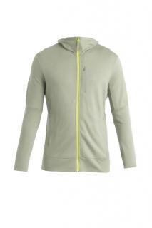 ICEBREAKER Mens Merino 260 Quantum IV LS Zip Hoodie, Lichen (vzorek) velikost: M