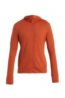 ICEBREAKER Mens Merino 260 Quantum IV LS Zip Hoodie, Molten velikost: L