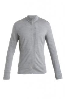 ICEBREAKER Mens Merino 260 Quantum IV LS Zip, Metro Heather velikost: L