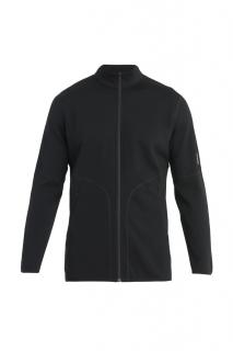 ICEBREAKER Mens Merino 560 Realfleece EleMtal II LS Zip, Black velikost: M