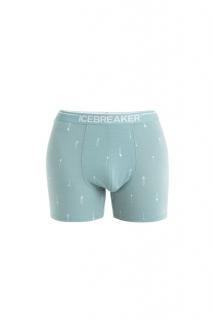 ICEBREAKER Mens Merino Anatomica Boxers Palm Trail AOP, Cloud Ray/Aop velikost: L