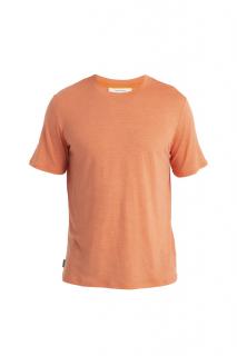 ICEBREAKER Mens Merino Linen SS Tee, Ember (vzorek) velikost: M