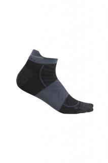 ICEBREAKER Mens Merino Run+ Ultralight Micro, Black/Graphite velikost: 39-41,5 (S)