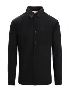 ICEBREAKER Mens Steveston LS Shirt, Black velikost: M