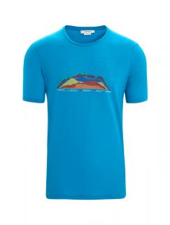 ICEBREAKER Mens Tech Lite II SS Tee TBC, Geo Blue velikost: S