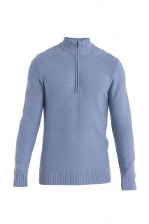 ICEBREAKER Mens Waypoint LS Half Zip, Kyanite velikost: L