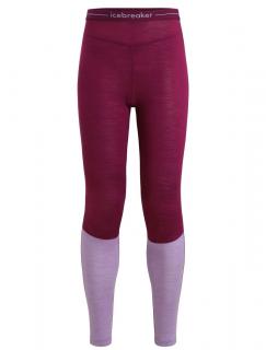 ICEBREAKER Wmns 125 ZoneKnit Leggings, Go Berry/Purple Gaze velikost: XS