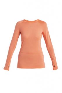 ICEBREAKER Wmns 125 ZoneKnit™ LS Crewe, Tang/Praline/Cb velikost: S