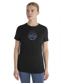 ICEBREAKER Wmns 150 Tech Lite III SS Tee Camp Circ, Black (vzorek) velikost: S