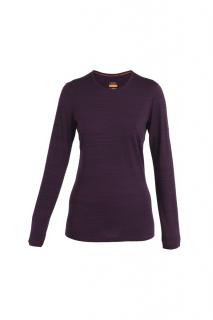 ICEBREAKER Wmns 200 Oasis LS Crewe Ski Tracks, Night Shd/Midnightnav/Aop velikost: M