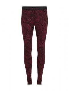 ICEBREAKER Wmns 260 Vertex Leggings Frozen Forms, Black/Port/J (vzorek) velikost: S