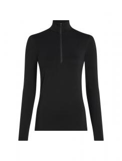 ICEBREAKER Wmns Core Heavyweight LS Half Z, Black (vzorek) velikost: S