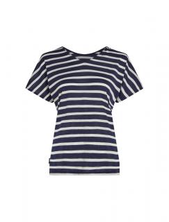 ICEBREAKER Wmns M 125 CL Drayden Reverse SS Top Strip, Midnight Navy/Snow/S (vzorek) velikost: S