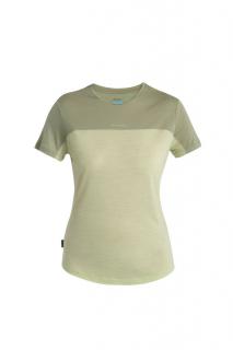 ICEBREAKER Wmns Merino 125 Cool-Lite™ Sphere III SS Tee Colour Block, Glazen/Lichen/Cb (vzorek) velikost: S