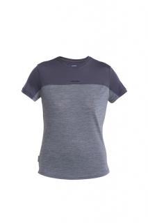 ICEBREAKER Wmns Merino 125 Cool-Lite™ Sphere III SS Tee Colour Block, Graphite Heather/Graphite/Cb velikost: L