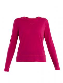 ICEBREAKER Wmns Merino 125 ZoneKnit Energy Wind LS T-Shirt, Electron Pink (vzorek) velikost: S