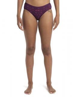 ICEBREAKER Wmns Merino 150 Siren Hipkini First Snow, Nightshade/Tempo/Aop velikost: XS