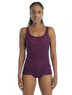 ICEBREAKER Wmns Merino 150 Siren Tank First Snow, Nightshade/Tempo/Aop velikost: XS