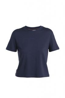 ICEBREAKER Wmns Merino 150 Tech Lite III SS Crop Tee, Midnight Navy velikost: XS