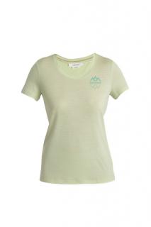 ICEBREAKER Wmns Merino 150 Tech Lite III SS Scoop Tee Icebreaker Logo Reflections, Glazen velikost: M