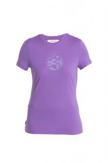 ICEBREAKER Wmns Merino 150 Tech Lite III SS Tee Camping Circle, Magic velikost: M