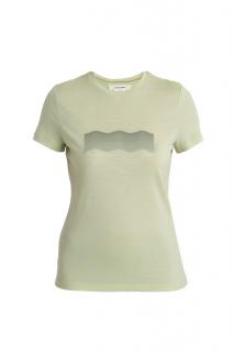 ICEBREAKER Wmns Merino 150 Tech Lite III SS Tee Contour Waves, Glazen velikost: XS