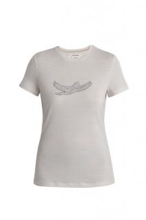 ICEBREAKER Wmns Merino 150 Tech Lite III SS Tee Icebreaker Kea, Chalk velikost: M