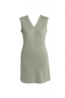 ICEBREAKER Wmns Merino 200 Granary Sleeveless V Neck Dress, Lichen velikost: S