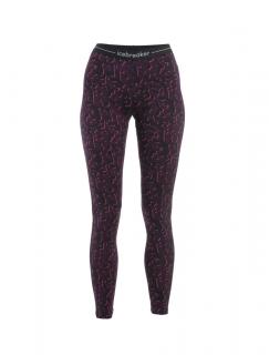 ICEBREAKER Wmns Merino 200 Oasis Leggings Macro Camo, Tempo/Black/Nightshad/Aop velikost: L