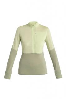 ICEBREAKER Wmns Merino 200 Realfleece™ Descender LS Half Zip, Glazn (vzorek) velikost: S