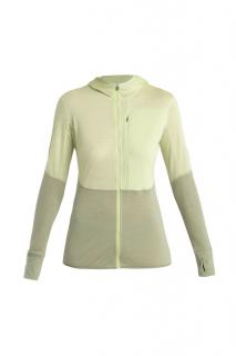 ICEBREAKER Wmns Merino 200 Realfleece™ Descender LS Zip Hoodie, Glazen/Lichen/Cb velikost: L