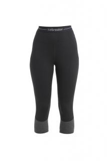 ICEBREAKER Wmns Merino 200 ZoneKnit Legless, Black/Jet Heather/Cb (vzorek) velikost: S